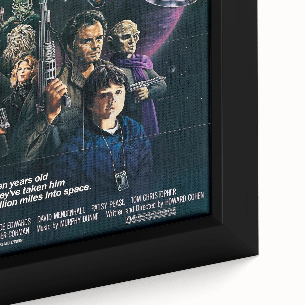 Retro Wall Art - Space Raiders Movie Poster - 80s Sci-Fi Vintage Prints