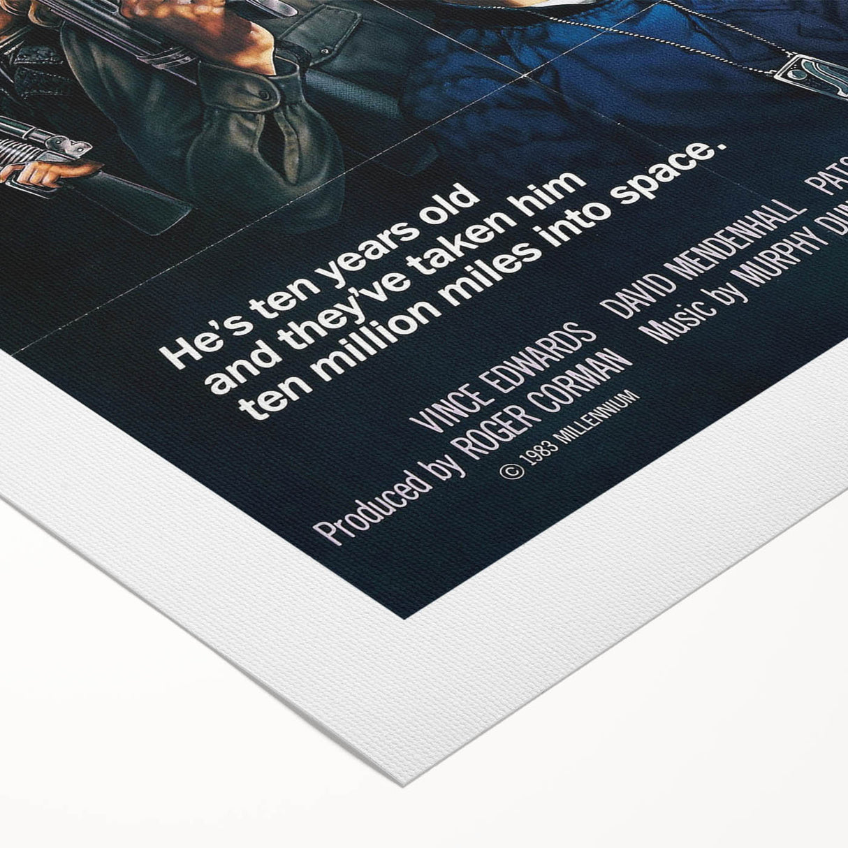 Retro Wall Art - Space Raiders Movie Poster - 80s Sci-Fi Vintage Prints