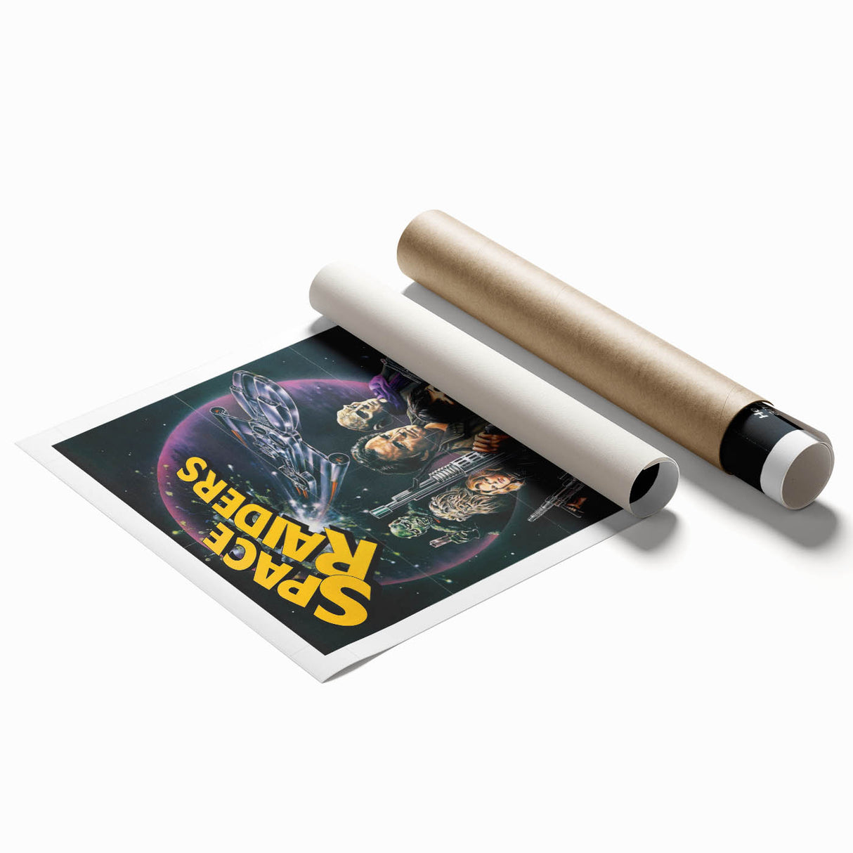 Retro Wall Art - Space Raiders Movie Poster - 80s Sci-Fi Vintage Prints