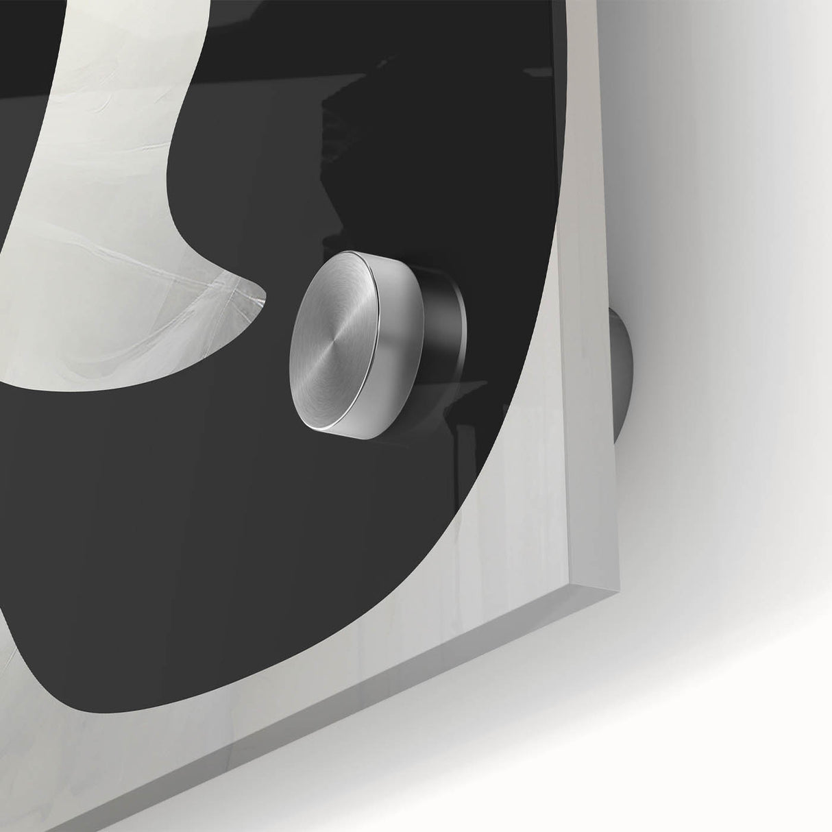 Modern Dining Room Wall Art - Black & White Abstract Canvas Décor