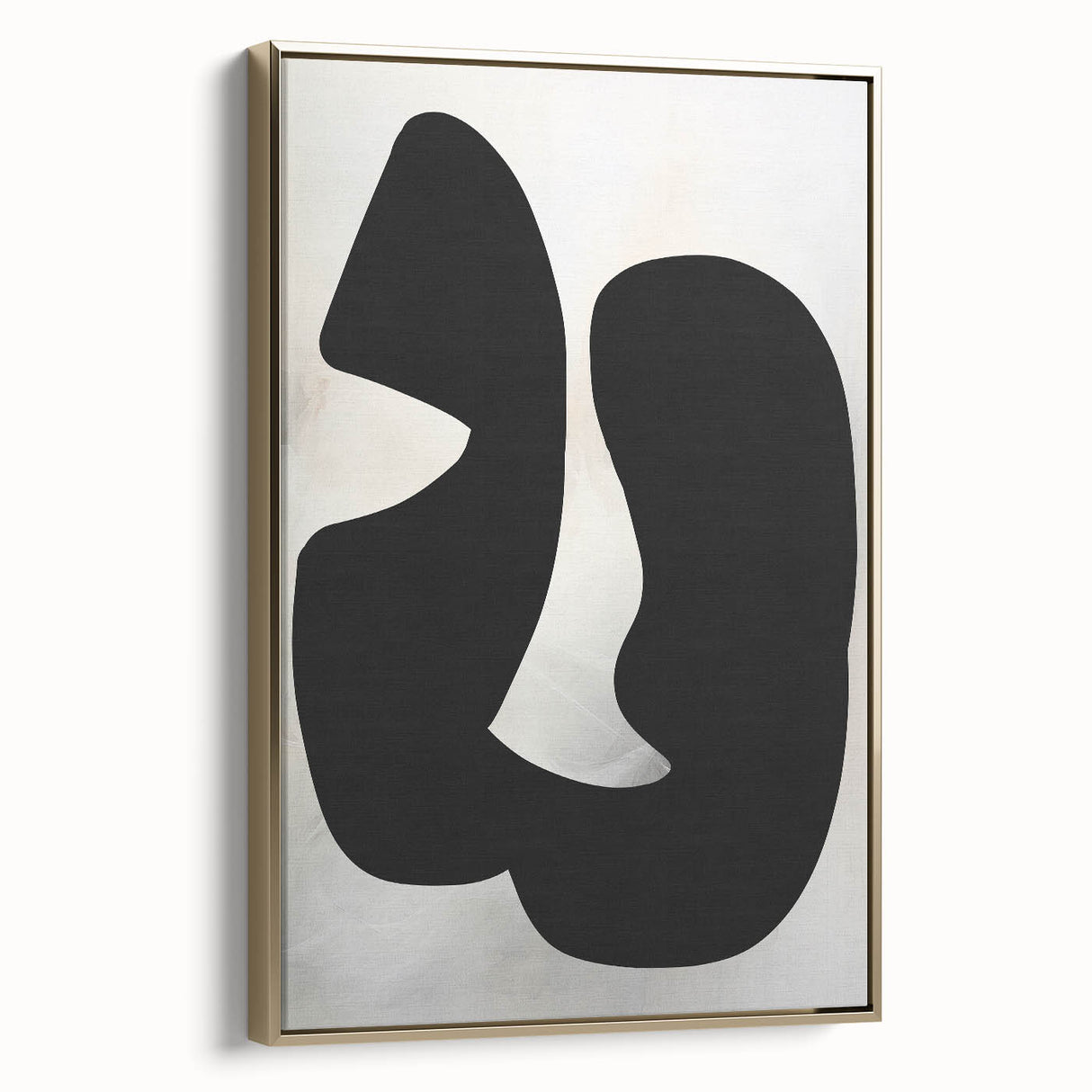 Modern Dining Room Wall Art - Black & White Abstract Canvas Décor