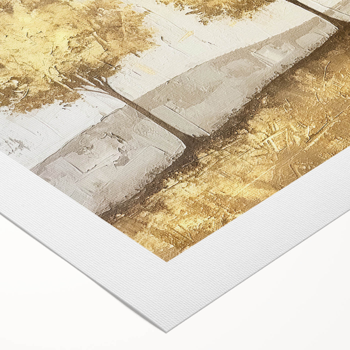 Abstract landscape wall art on rolled canvas, showcasing vibrant colors and textured brush strokes, perfect for modern home decor. Packaged securely in a cardboard tube for easy transport.