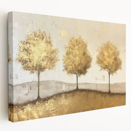 Abstract landscape wall art on stretched canvas, showcasing vibrant colors and fluid shapes, enhancing modern home decor with artistic flair and sophistication.