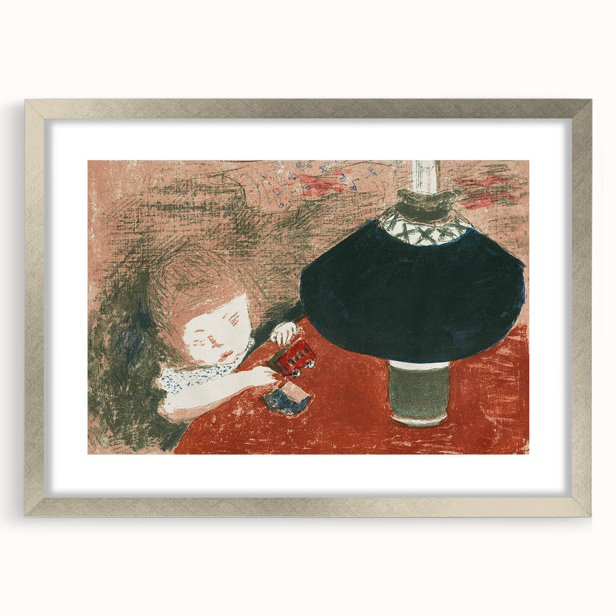 Modern Wall Art: Pierre Bonnard’s Child with Lamp in Warm Tones