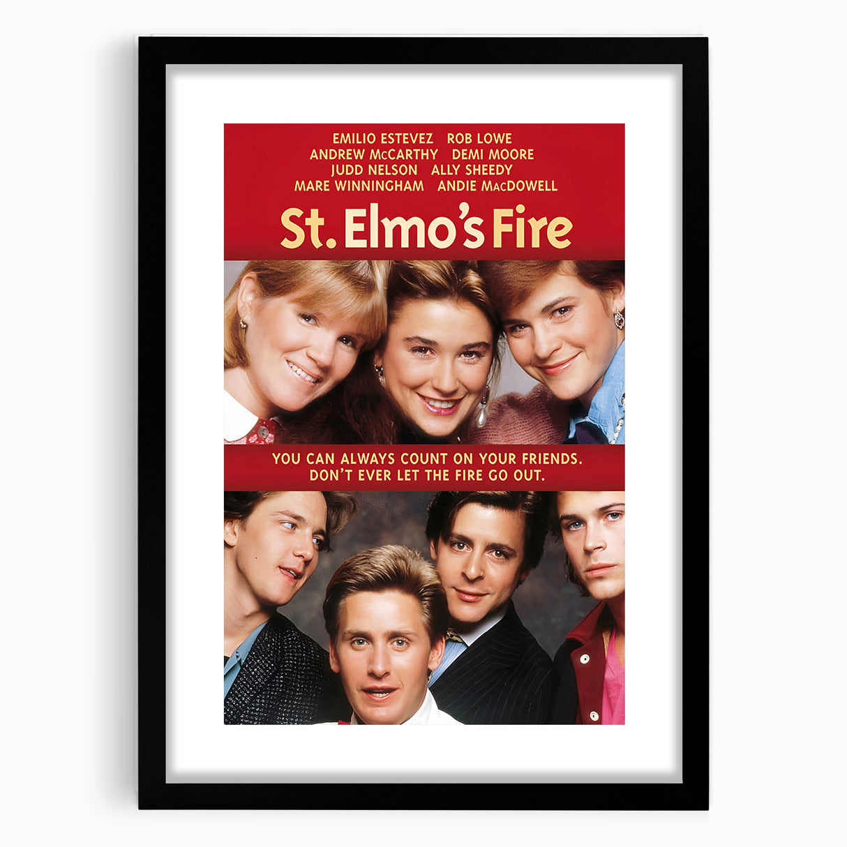 Retro Wall Art - St. Elmo's Fire Movie Poster - 80s Vintage Art Prints