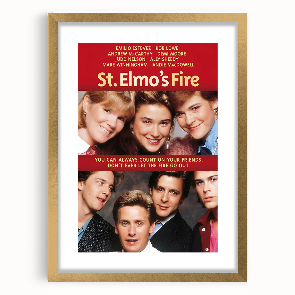 Retro Wall Art - St. Elmo's Fire Movie Poster - 80s Vintage Art Prints