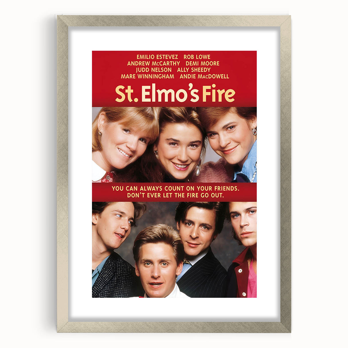 Retro Wall Art - St. Elmo's Fire Movie Poster - 80s Vintage Art Prints