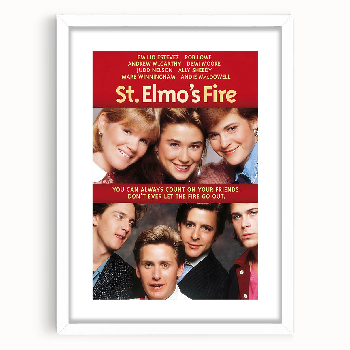Retro Wall Art - St. Elmo's Fire Movie Poster - 80s Vintage Art Prints