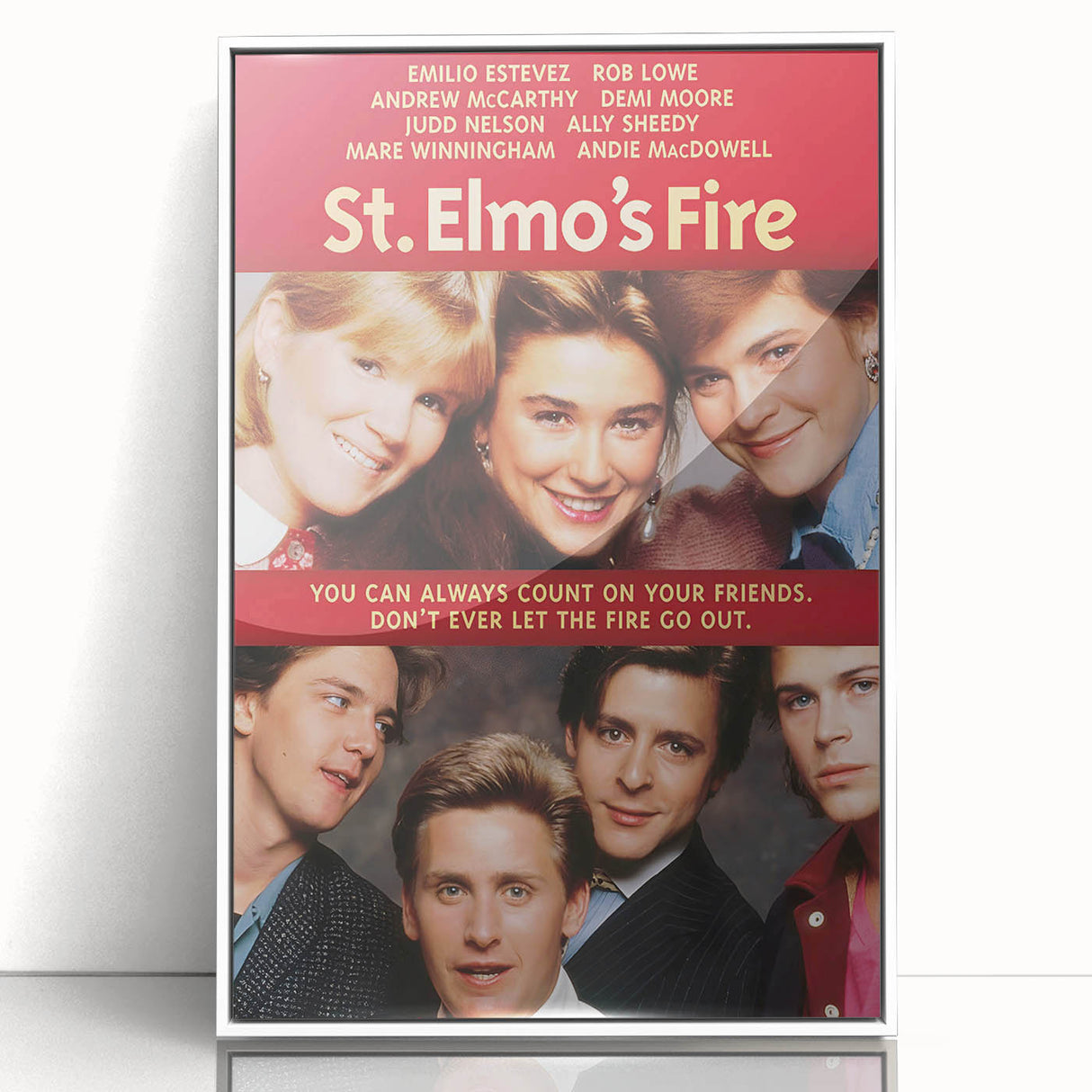 Retro Wall Art - St. Elmo's Fire Movie Poster - 80s Vintage Art Prints