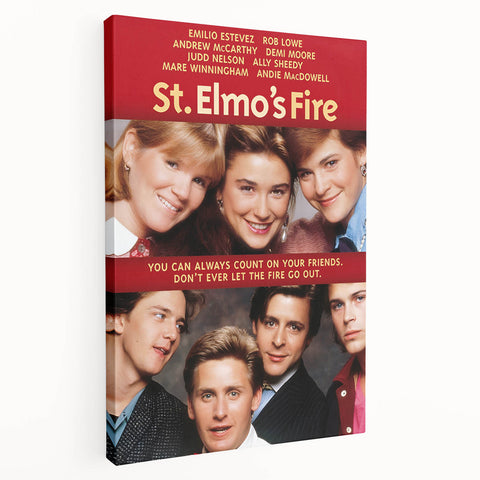 Retro Wall Art - St. Elmo's Fire Movie Poster - 80s Vintage Art Prints