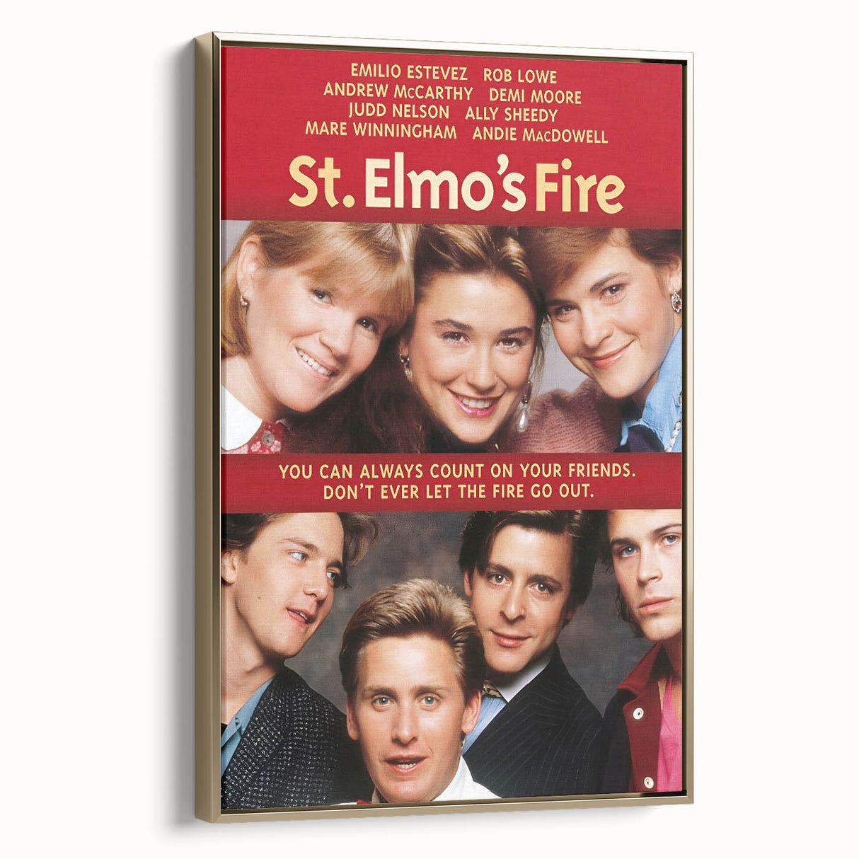 Retro Wall Art - St. Elmo's Fire Movie Poster - 80s Vintage Art Prints