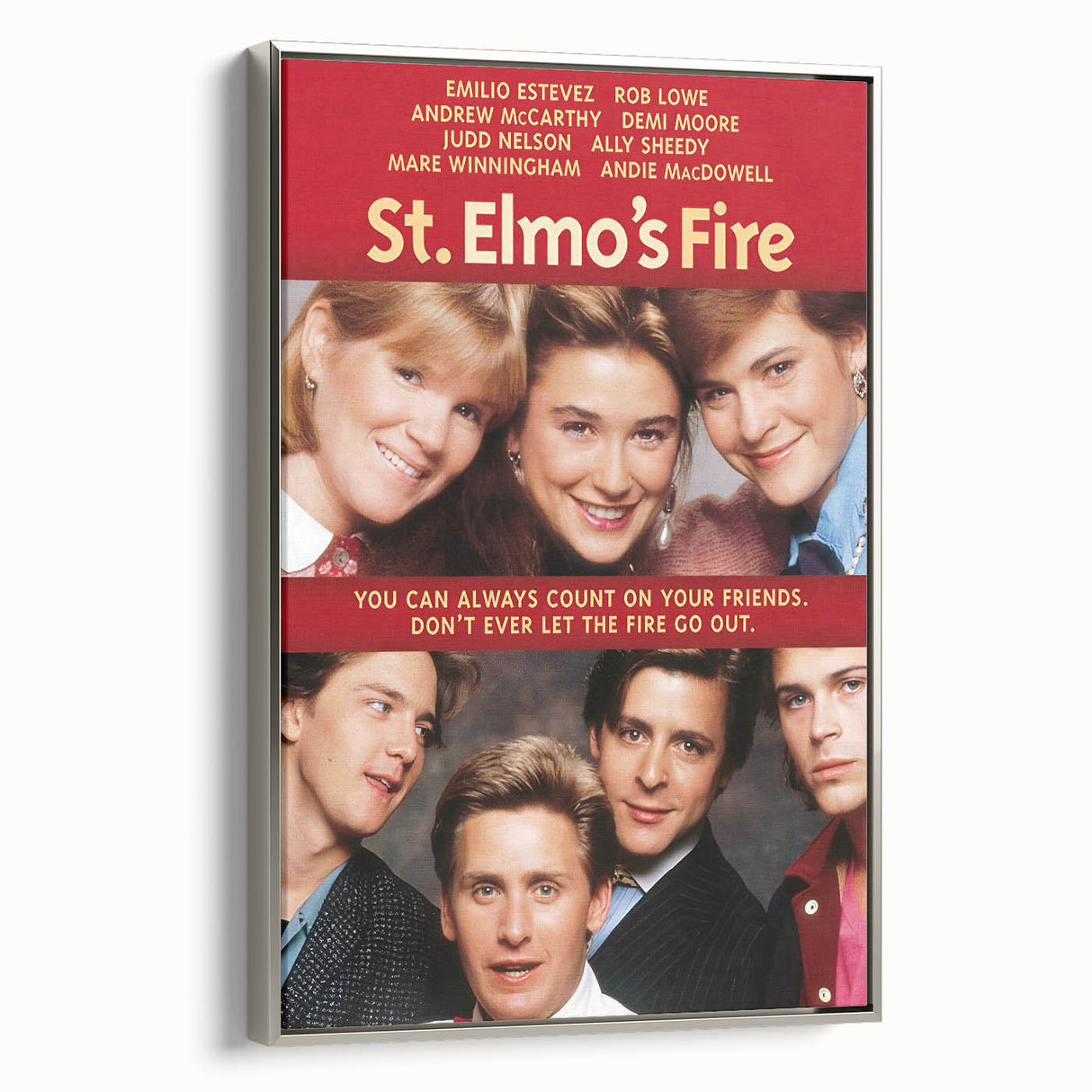 Retro Wall Art - St. Elmo's Fire Movie Poster - 80s Vintage Art Prints