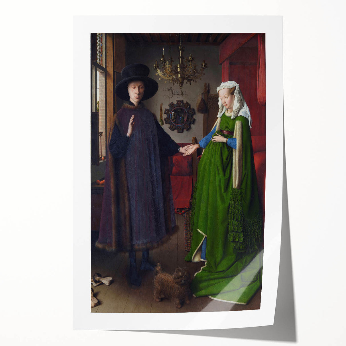 Arnolfini Portrait by Jan van Eyck - Renaissance Art Print
