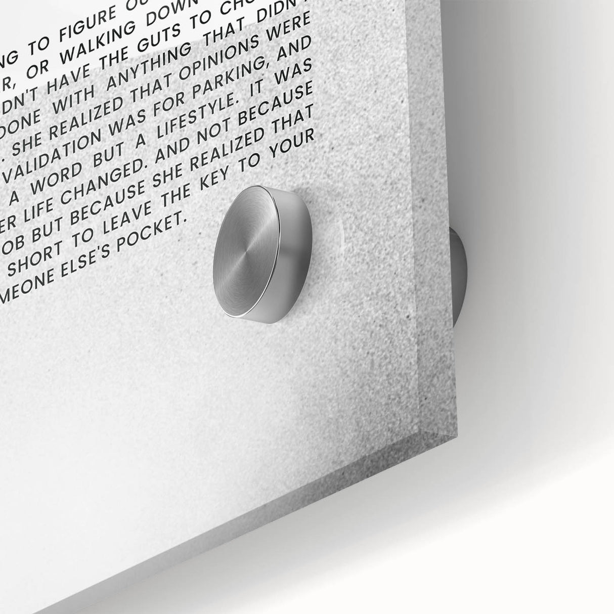 Bold Typography Art Print – Empowering Quote on Canvas