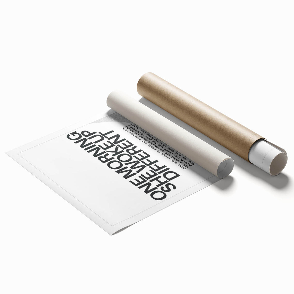 Bold Typography Art Print – Empowering Quote on Canvas