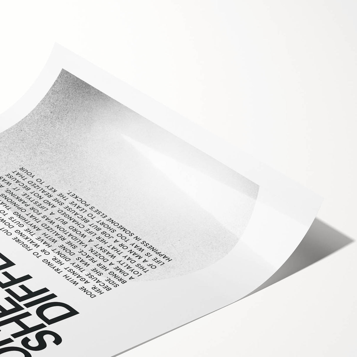 Bold Typography Art Print – Empowering Quote on Canvas