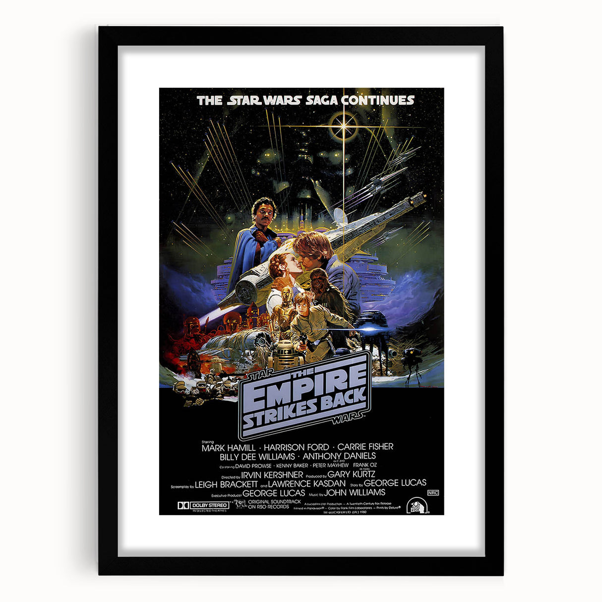 Retro Wall Art - The Empire Strikes Back Poster - Vintage Star Wars Art