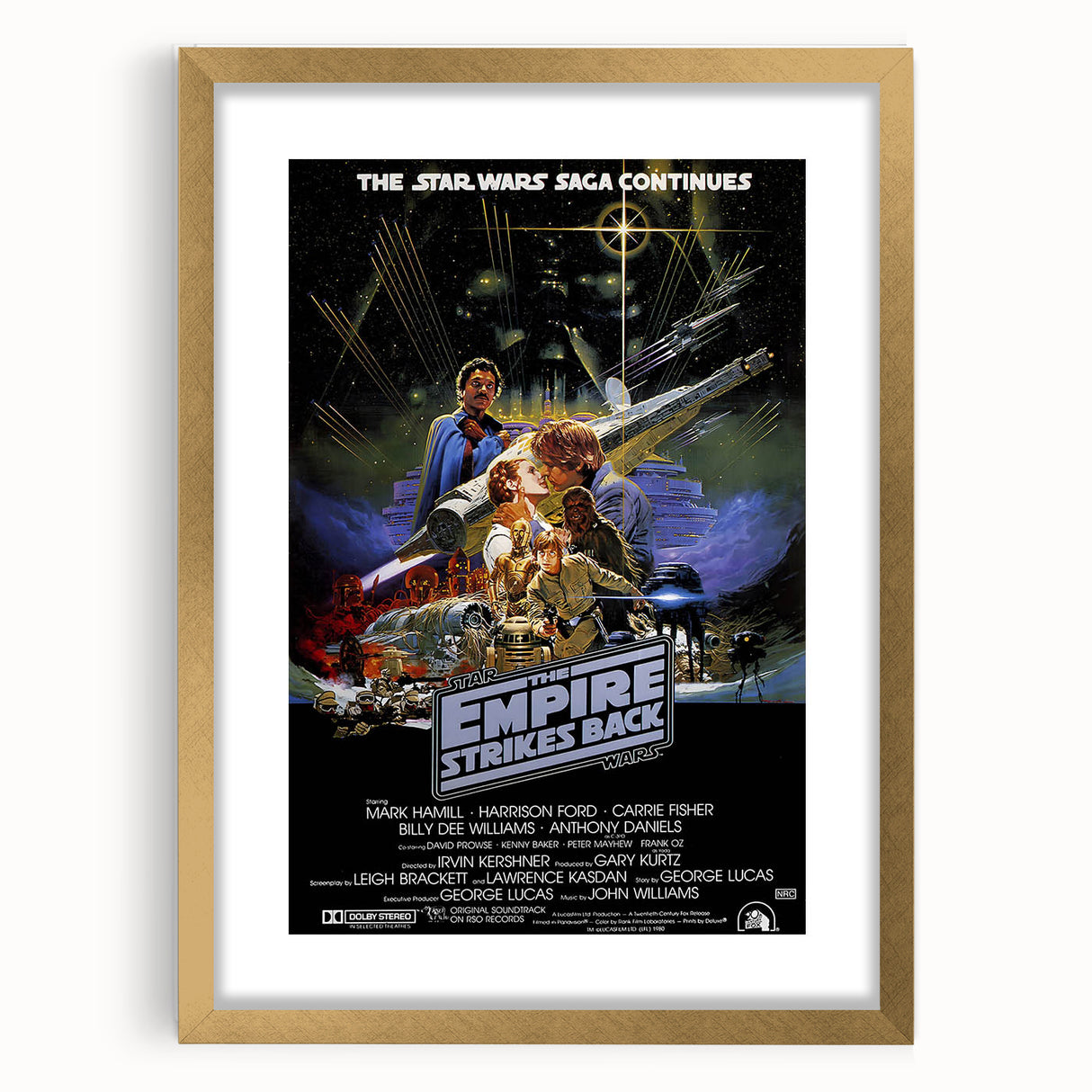 Retro Wall Art - The Empire Strikes Back Poster - Vintage Star Wars Art