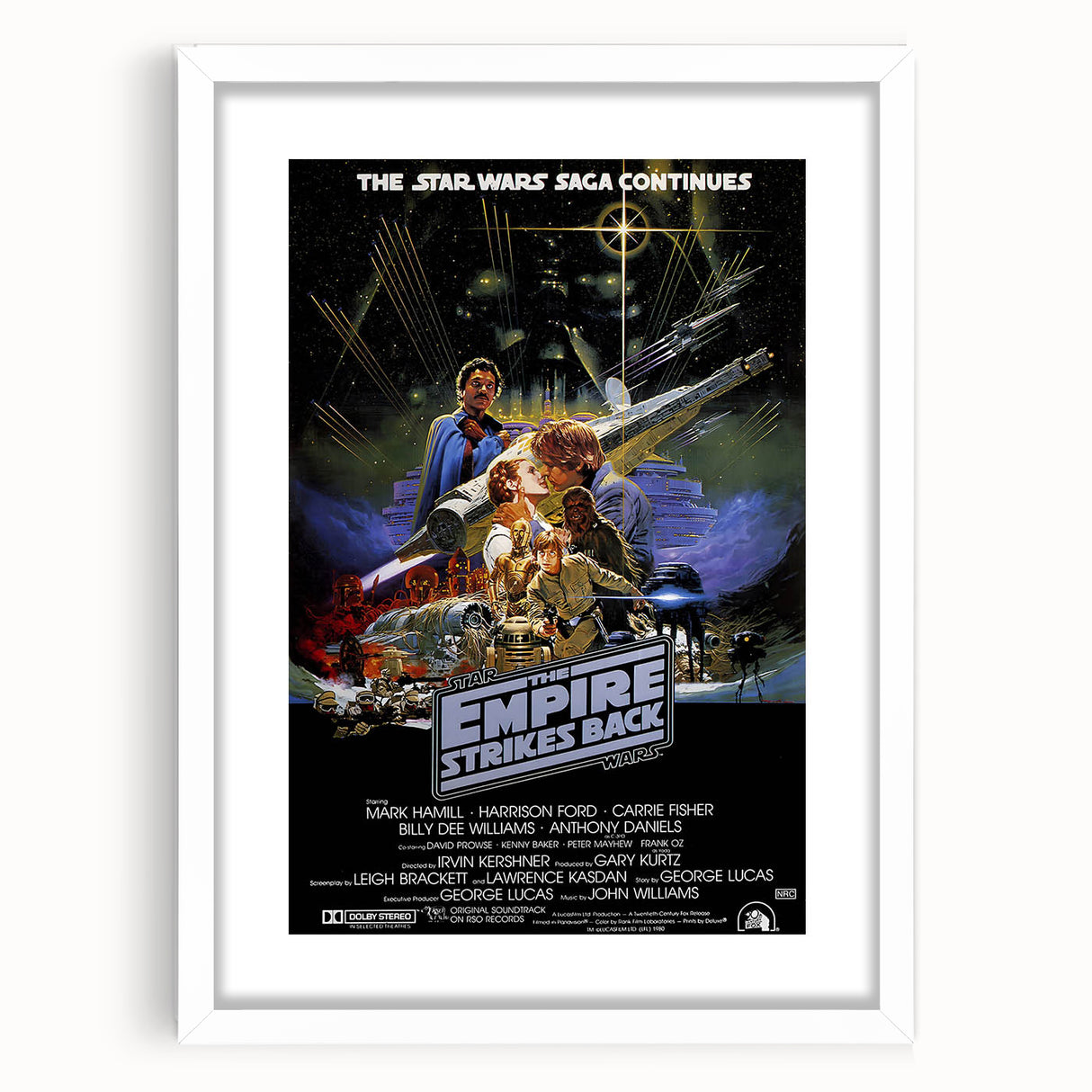 Retro Wall Art - The Empire Strikes Back Poster - Vintage Star Wars Art