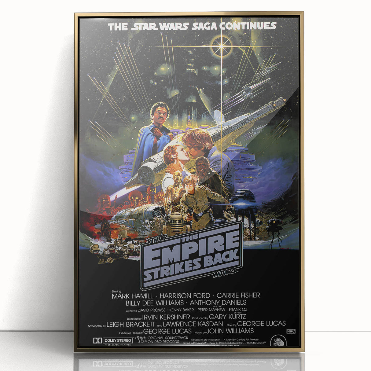 Retro Wall Art - The Empire Strikes Back Poster - Vintage Star Wars Art