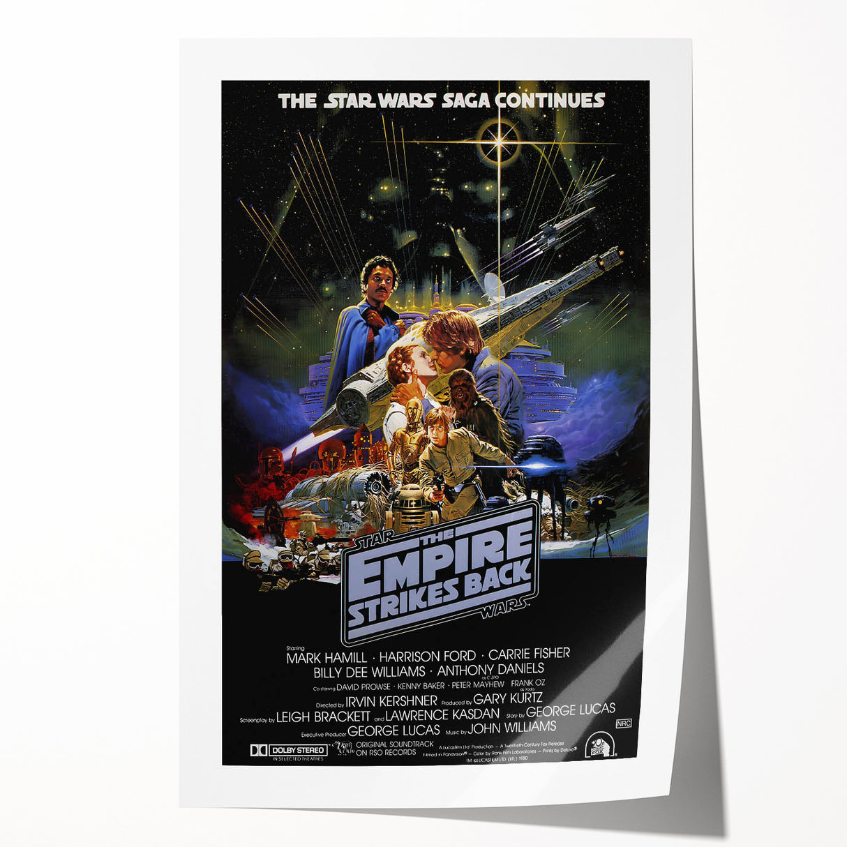 Retro Wall Art - The Empire Strikes Back Poster - Vintage Star Wars Art