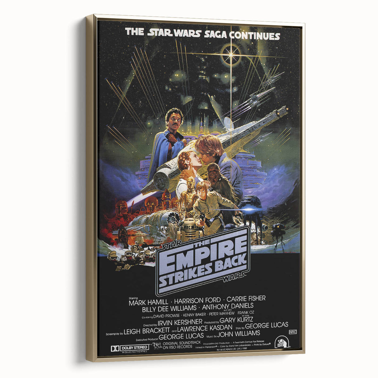 Retro Wall Art - The Empire Strikes Back Poster - Vintage Star Wars Art