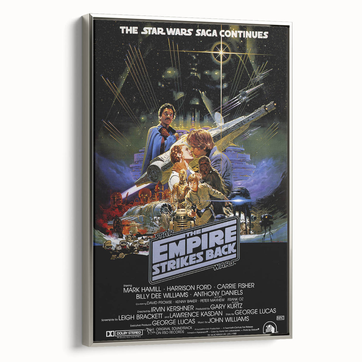 Retro Wall Art - The Empire Strikes Back Poster - Vintage Star Wars Art