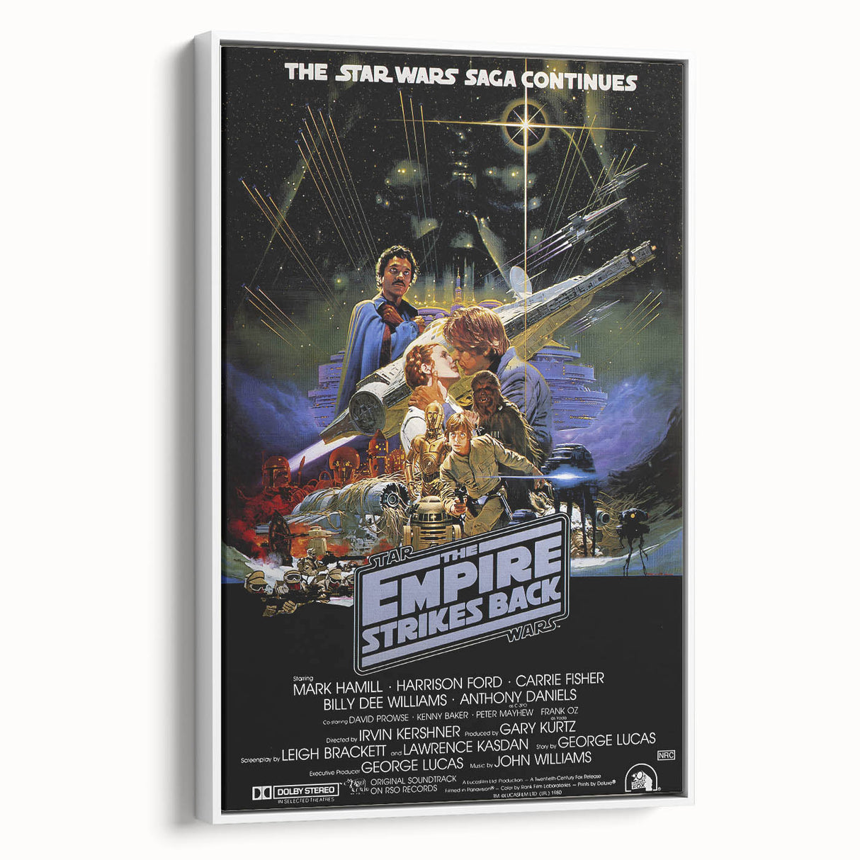 Retro Wall Art - The Empire Strikes Back Poster - Vintage Star Wars Art