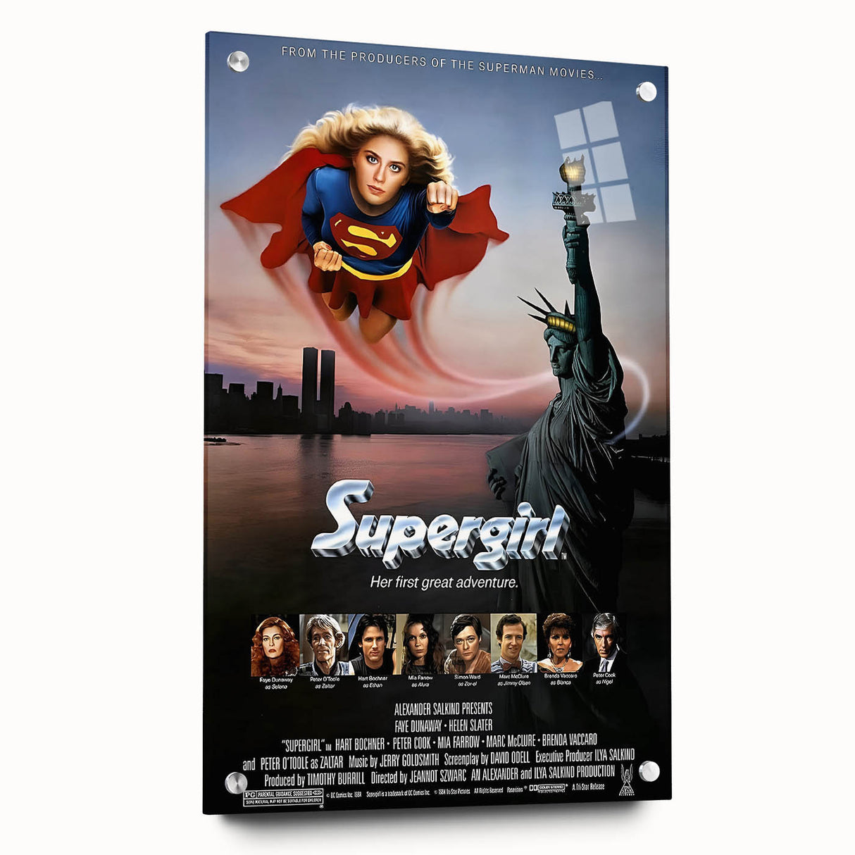 Retro Wall Art - Supergirl Movie Poster - 80s Vintage Art Prints