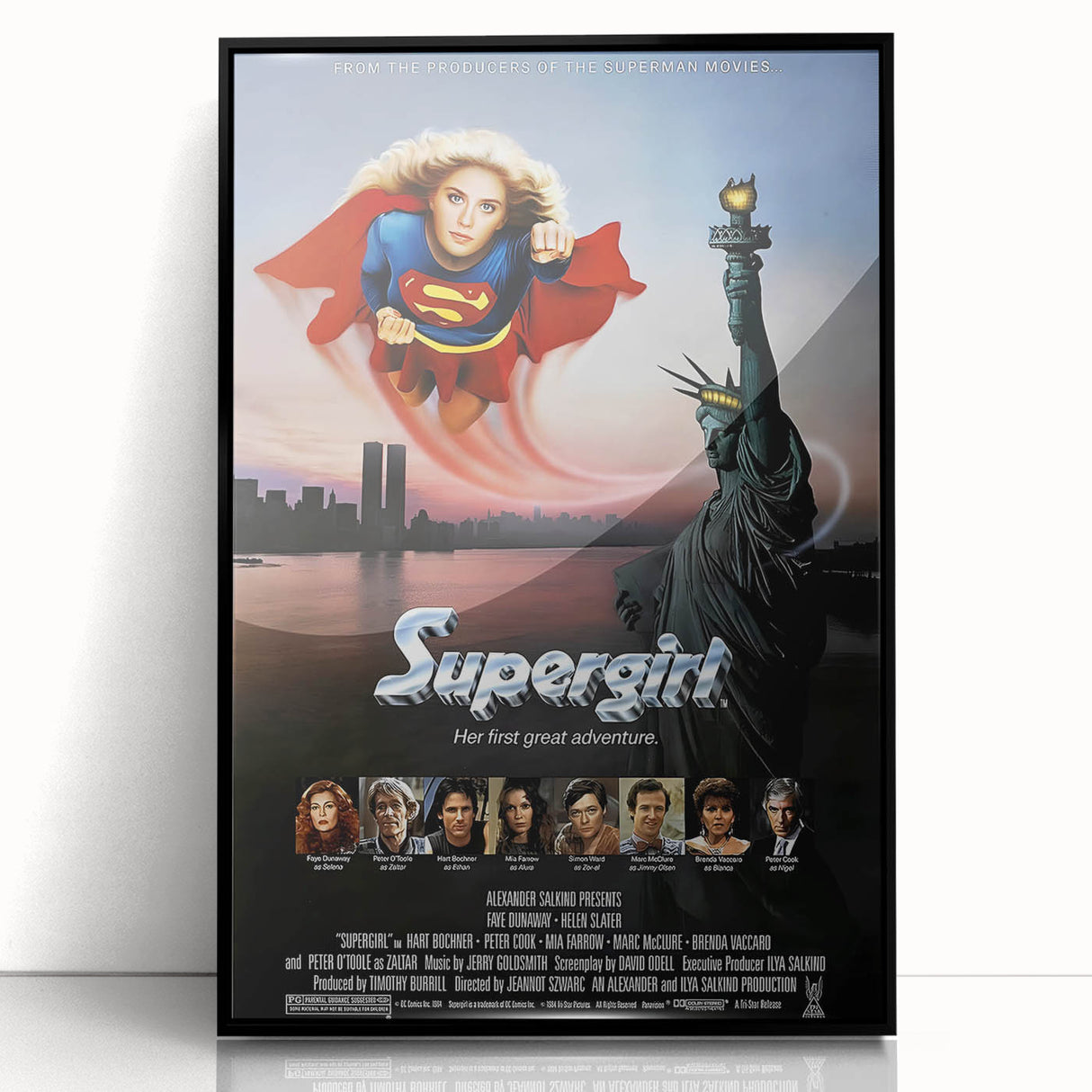 Retro Wall Art - Supergirl Movie Poster - 80s Vintage Art Prints