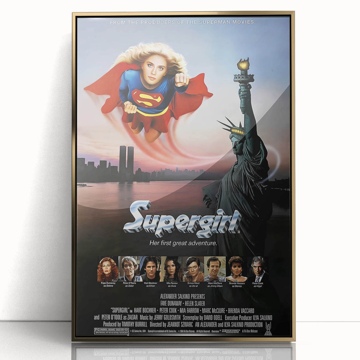Retro Wall Art - Supergirl Movie Poster - 80s Vintage Art Prints