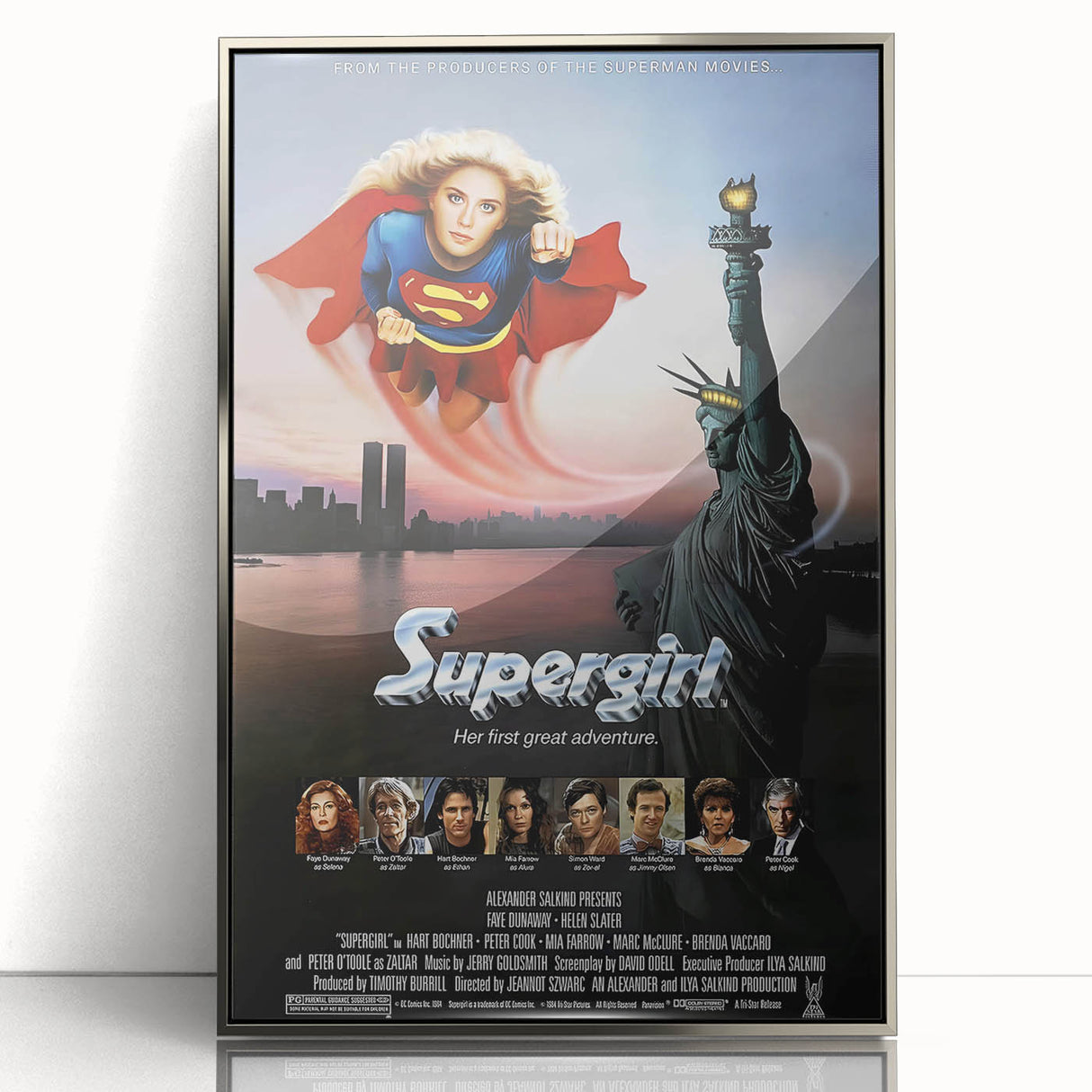 Retro Wall Art - Supergirl Movie Poster - 80s Vintage Art Prints