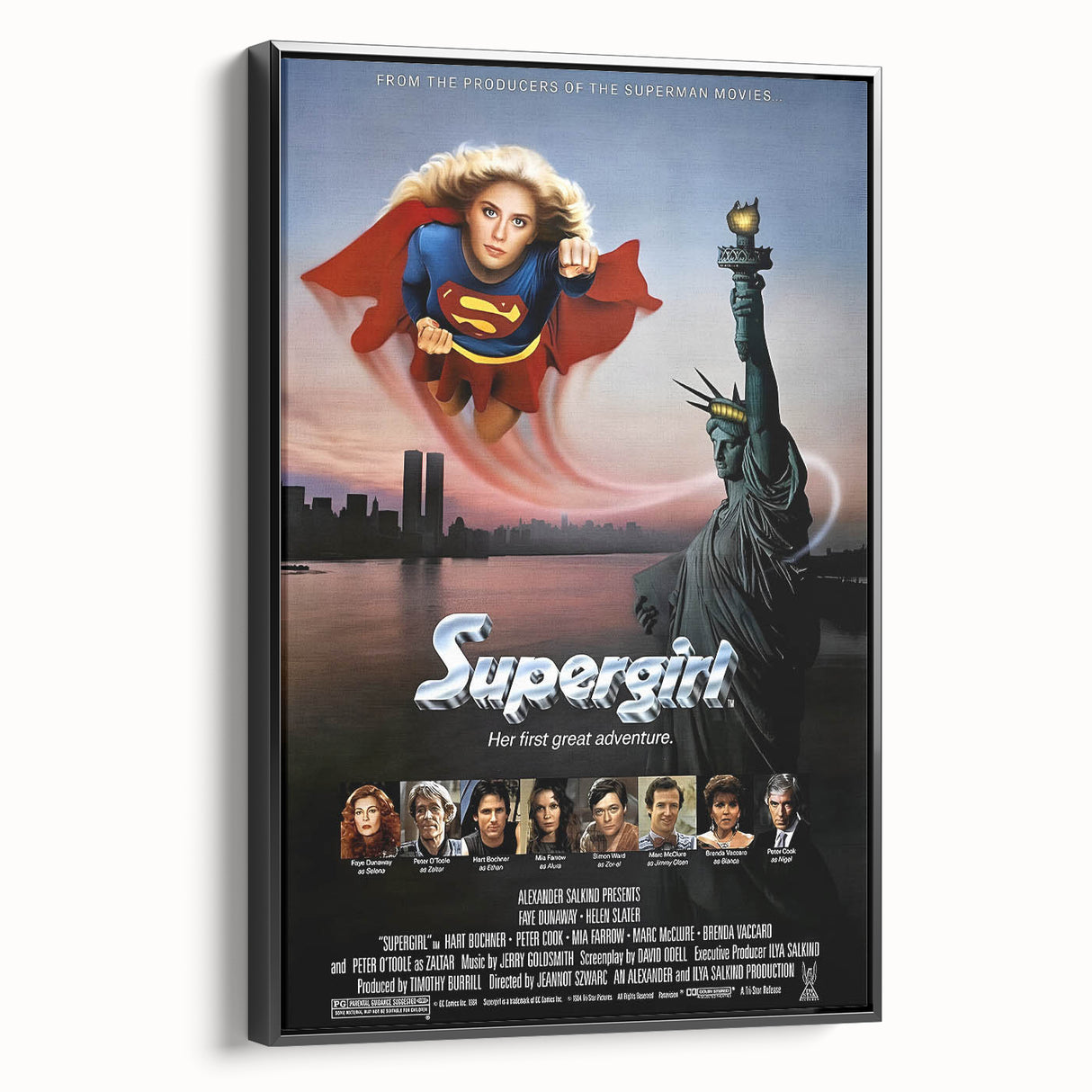 Retro Wall Art - Supergirl Movie Poster - 80s Vintage Art Prints