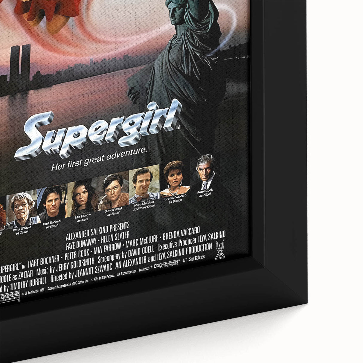 Retro Wall Art - Supergirl Movie Poster - 80s Vintage Art Prints