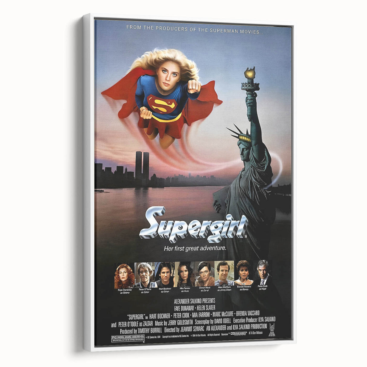 Retro Wall Art - Supergirl Movie Poster - 80s Vintage Art Prints
