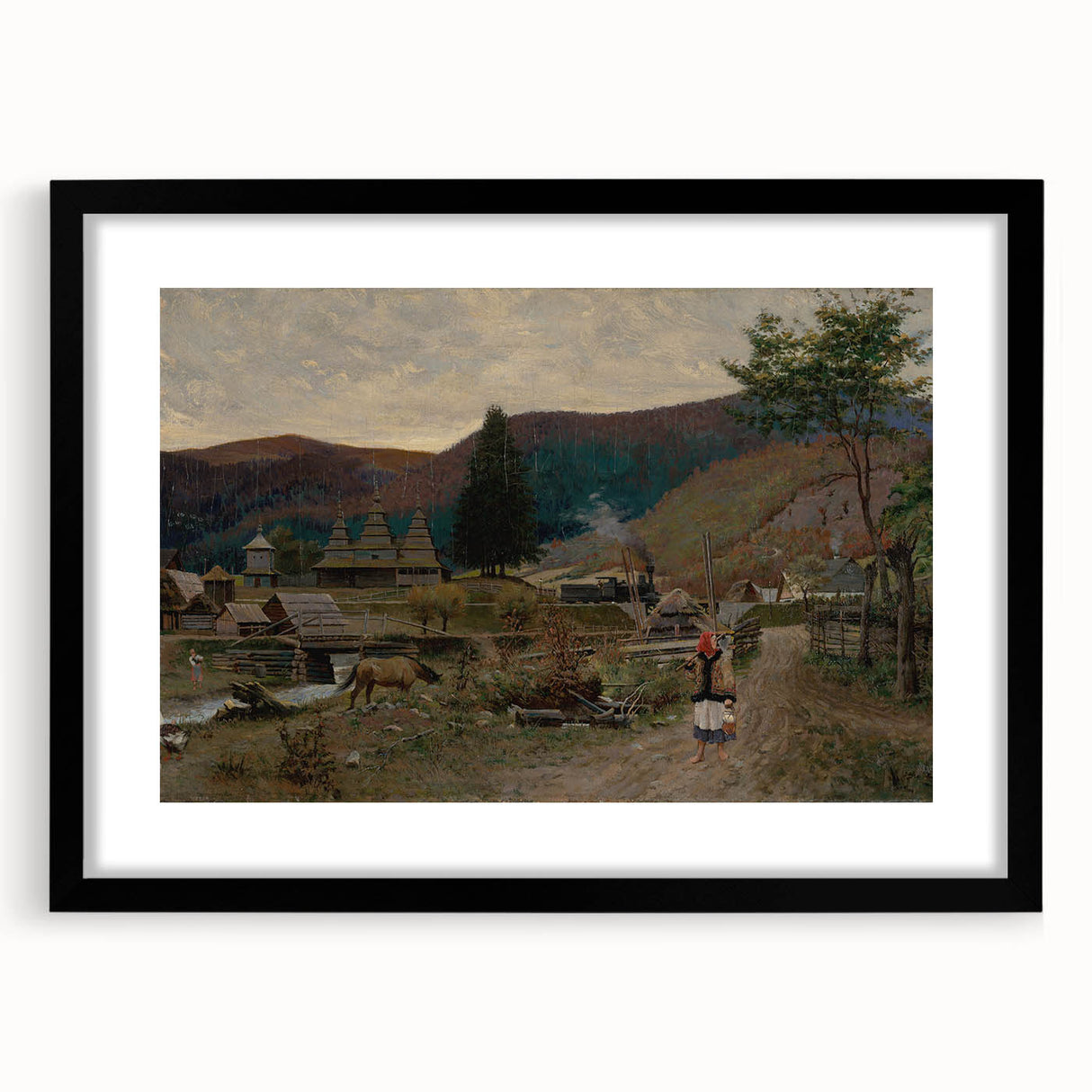 Classic Romantic Paintings: Volovec Landscape Romanticism Wall Art