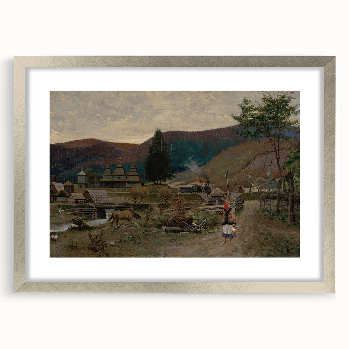 Classic Romantic Paintings: Volovec Landscape Romanticism Wall Art