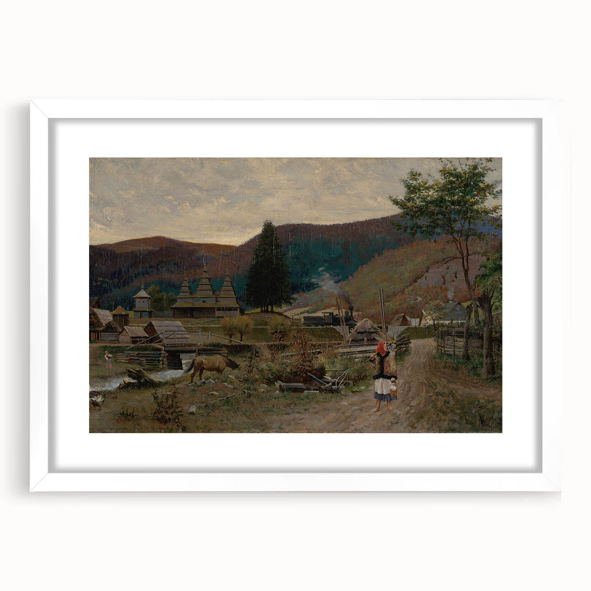 Classic Romantic Paintings: Volovec Landscape Romanticism Wall Art