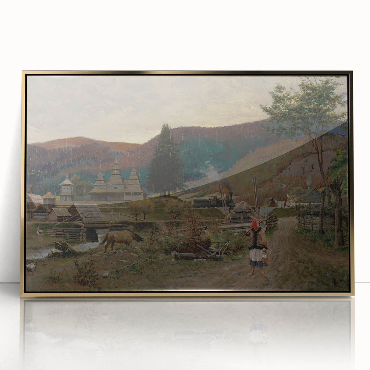 Classic Romantic Paintings: Volovec Landscape Romanticism Wall Art