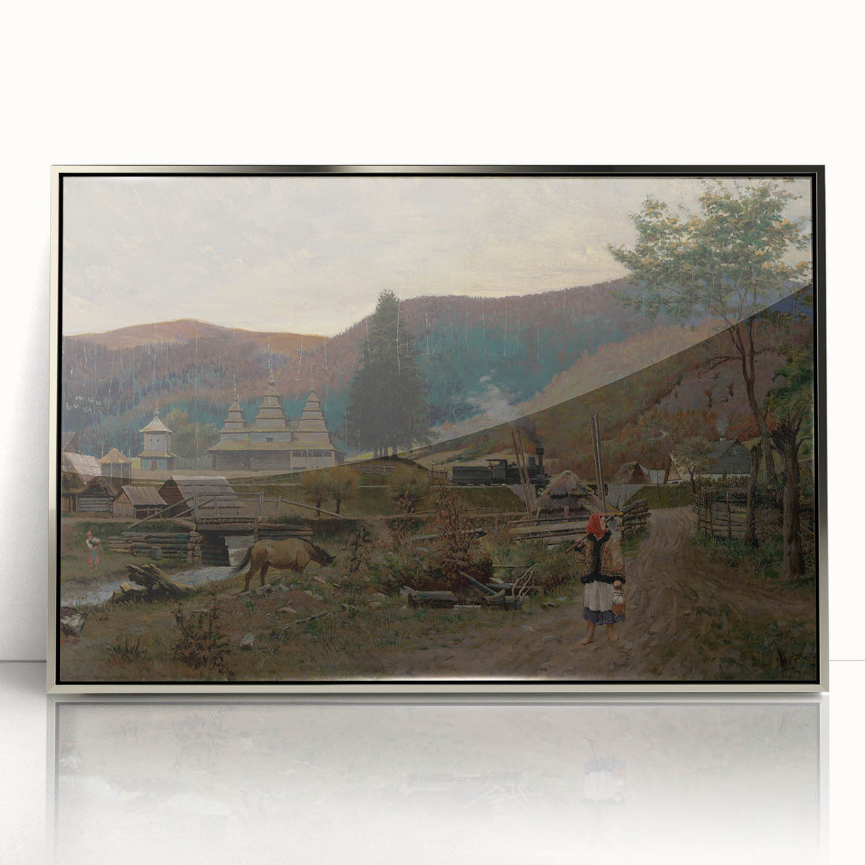 Classic Romantic Paintings: Volovec Landscape Romanticism Wall Art