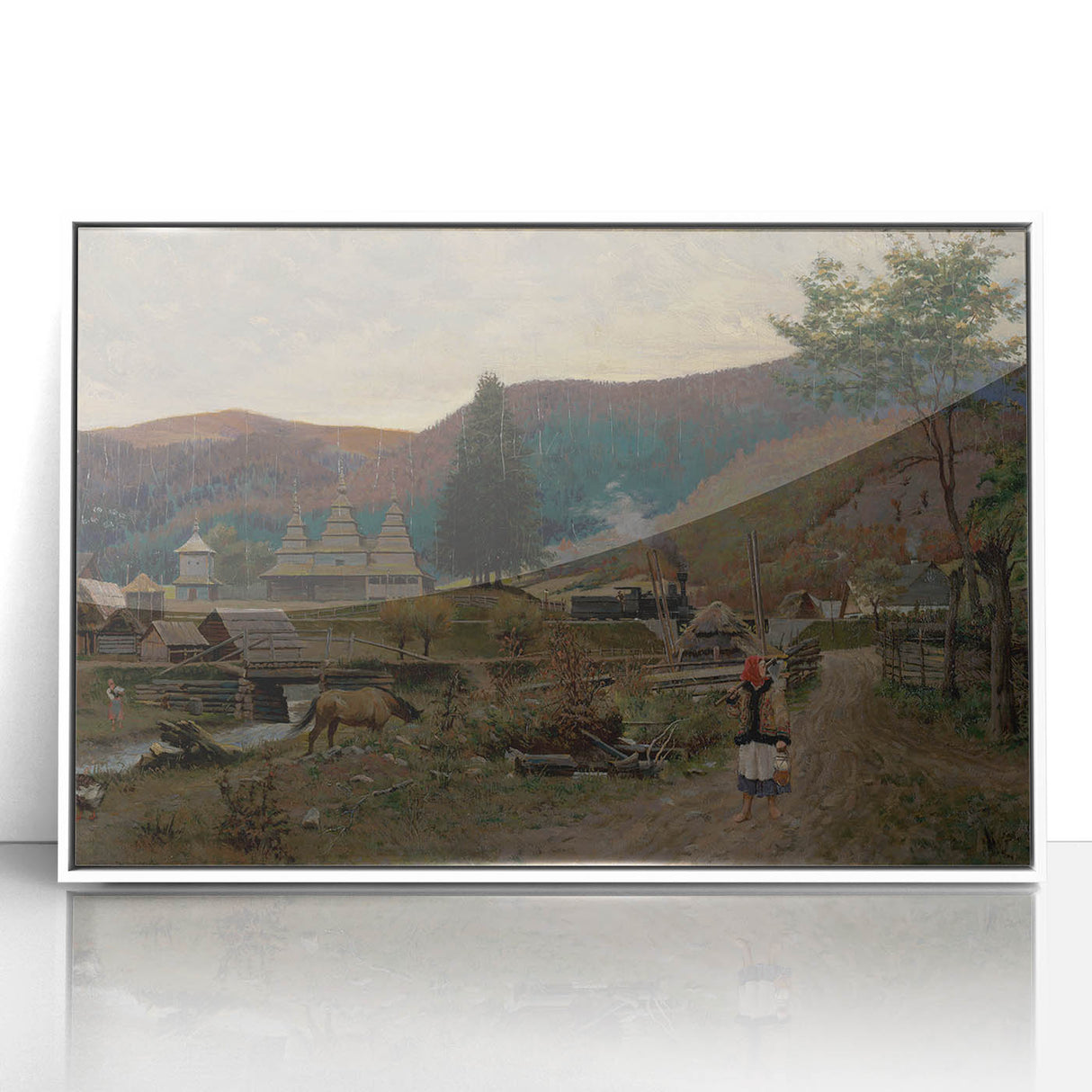 Classic Romantic Paintings: Volovec Landscape Romanticism Wall Art