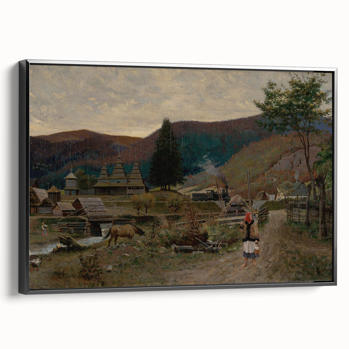 Classic Romantic Paintings: Volovec Landscape Romanticism Wall Art