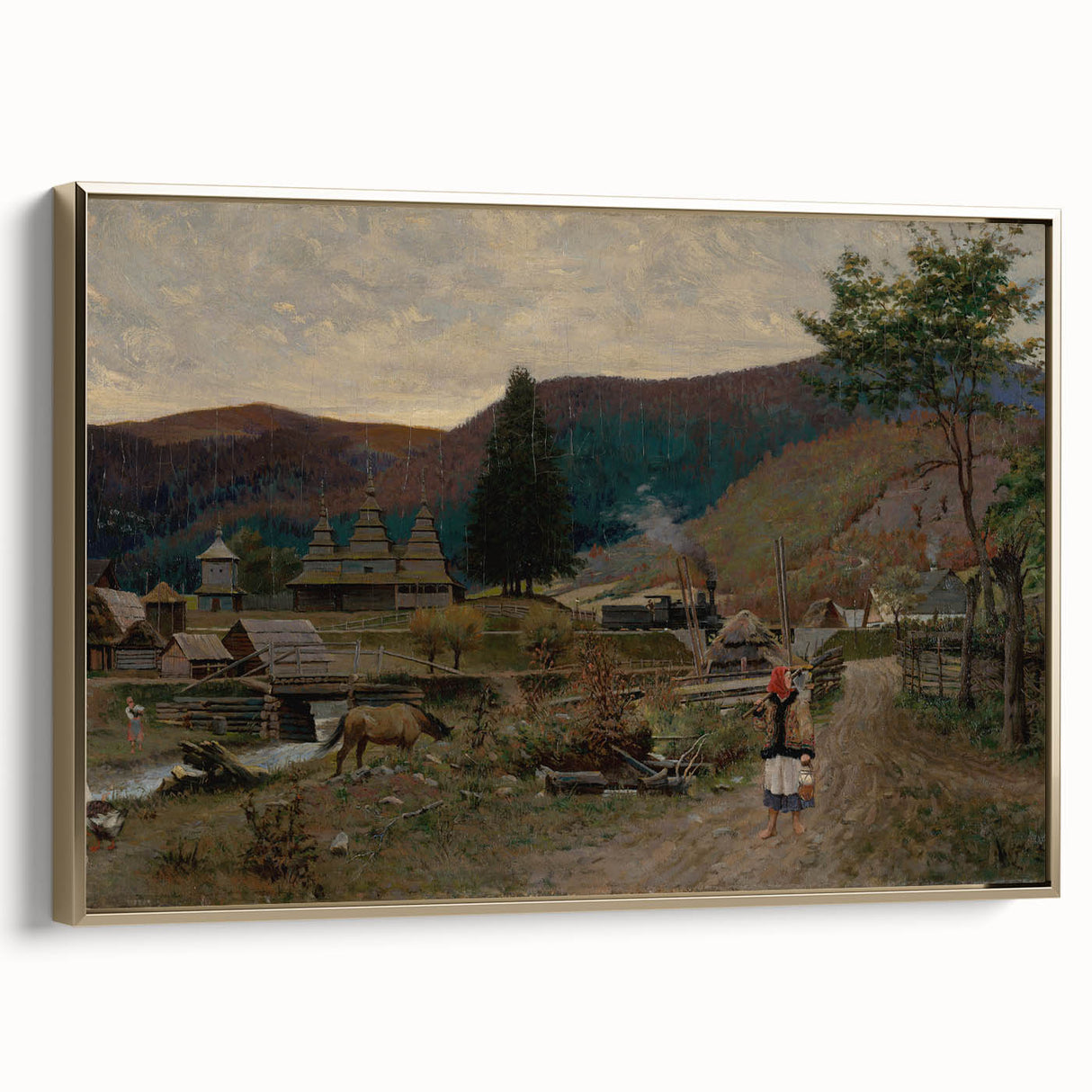 Classic Romantic Paintings: Volovec Landscape Romanticism Wall Art