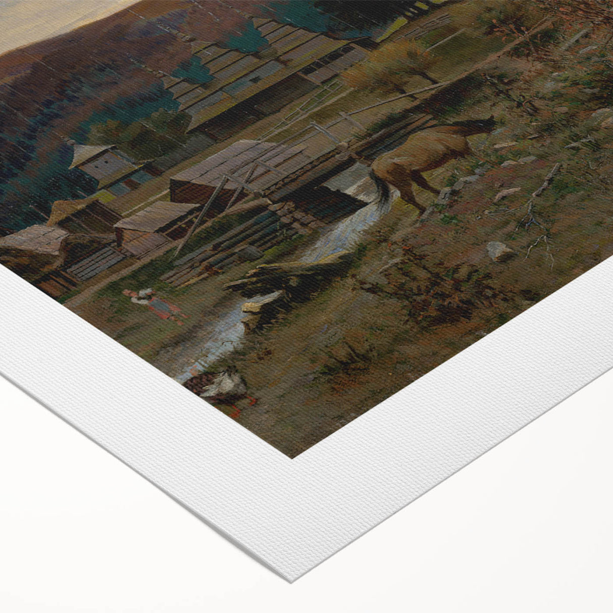 Classic Romantic Paintings: Volovec Landscape Romanticism Wall Art