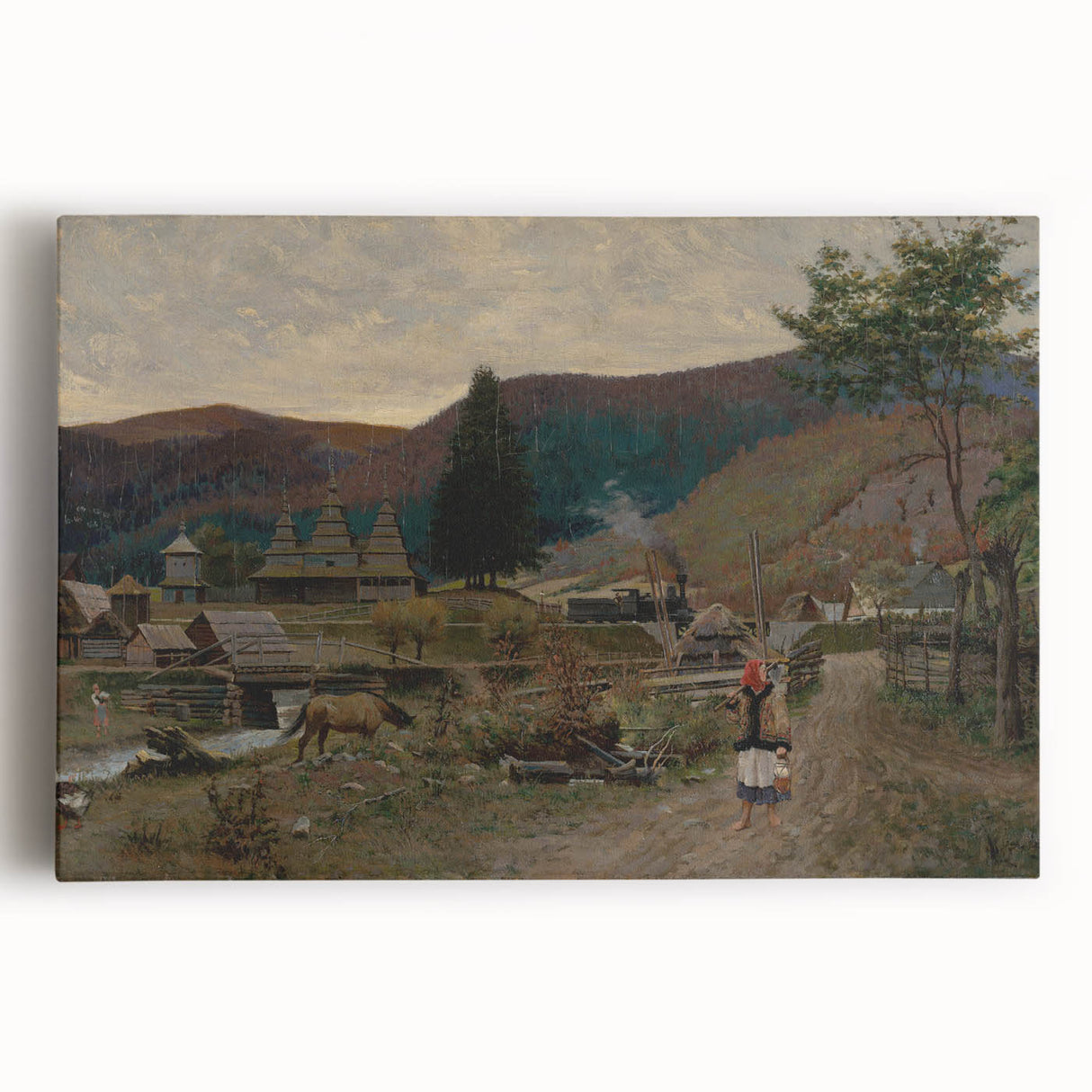 Classic Romantic Paintings: Volovec Landscape Romanticism Wall Art