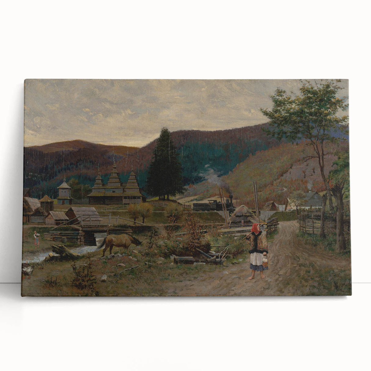 Classic Romantic Paintings: Volovec Landscape Romanticism Wall Art