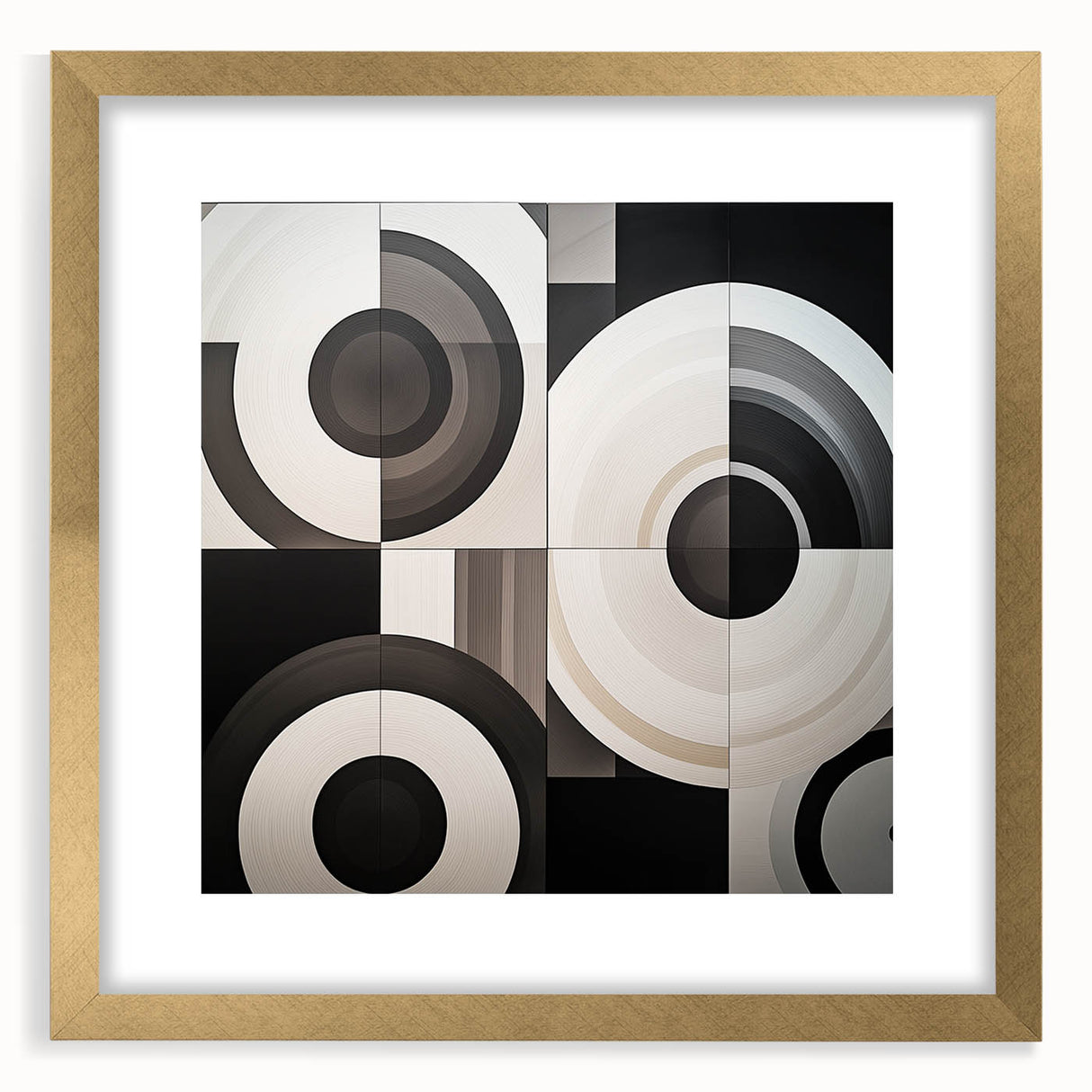 Modern Monochrome Bedroom Wall Art - Black and White Canvas Print