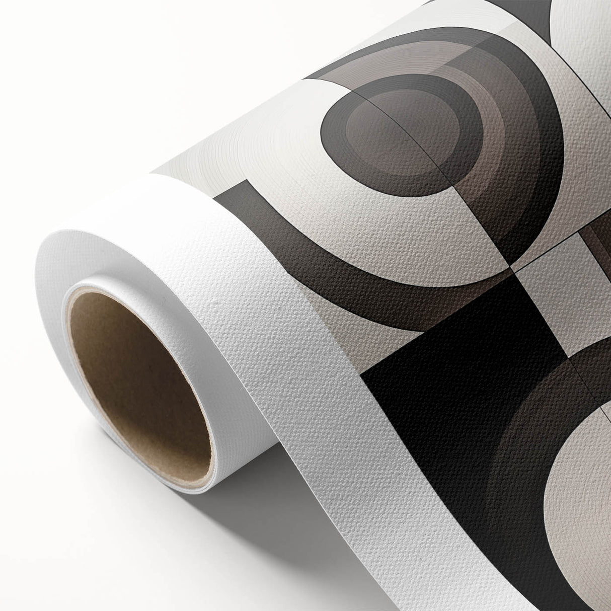 Modern Monochrome Bedroom Wall Art - Black and White Canvas Print