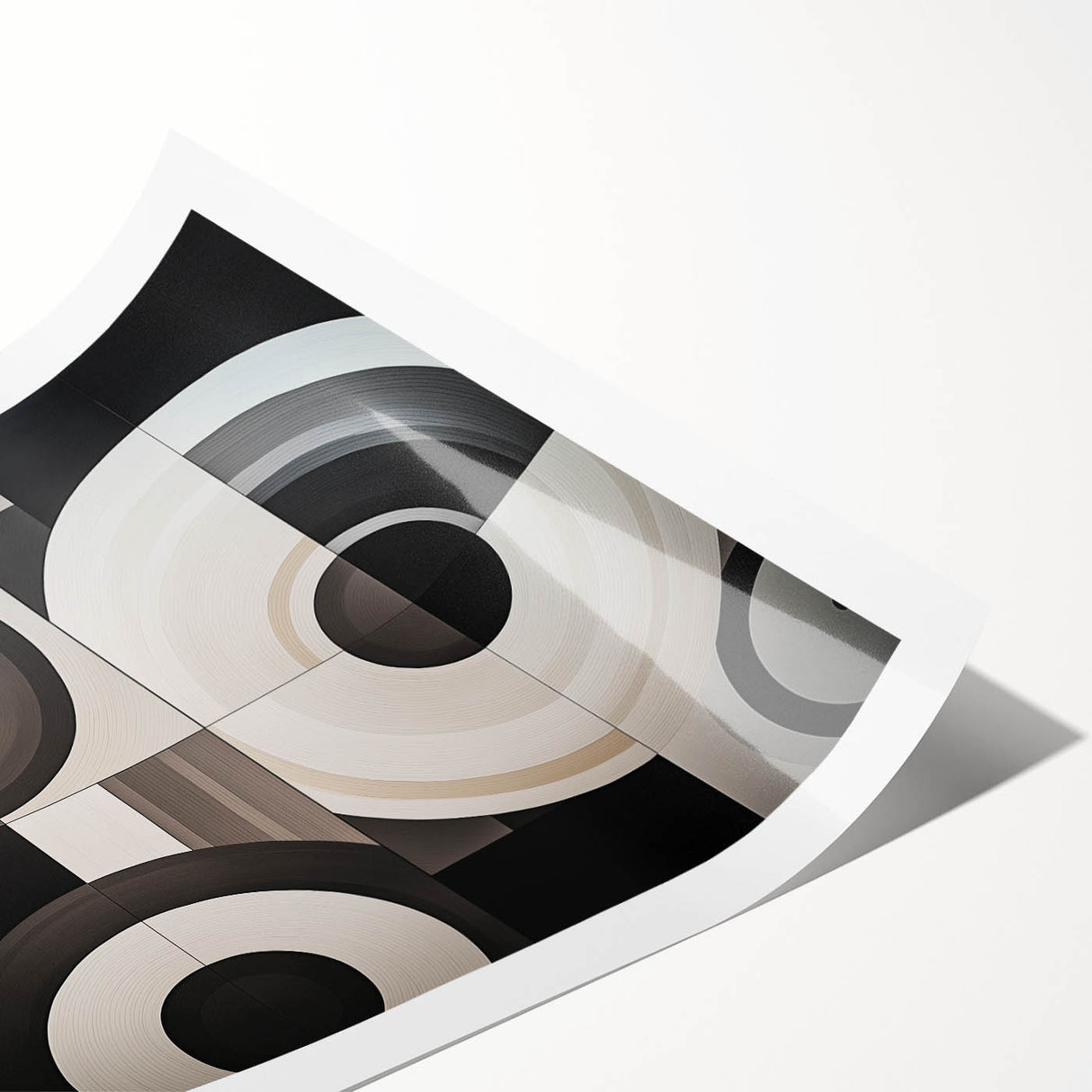 Modern Monochrome Bedroom Wall Art - Black and White Canvas Print