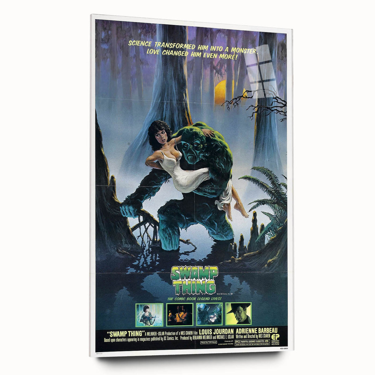 Retro Wall Art - Swamp Thing Movie Poster - 80s Vintage Art Prints